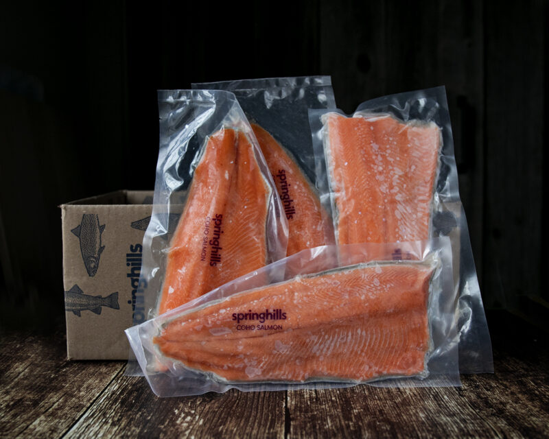 Ontario coho salmon fillets