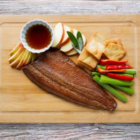 Sweet Hot Smoked Rainbow Trout Fillet