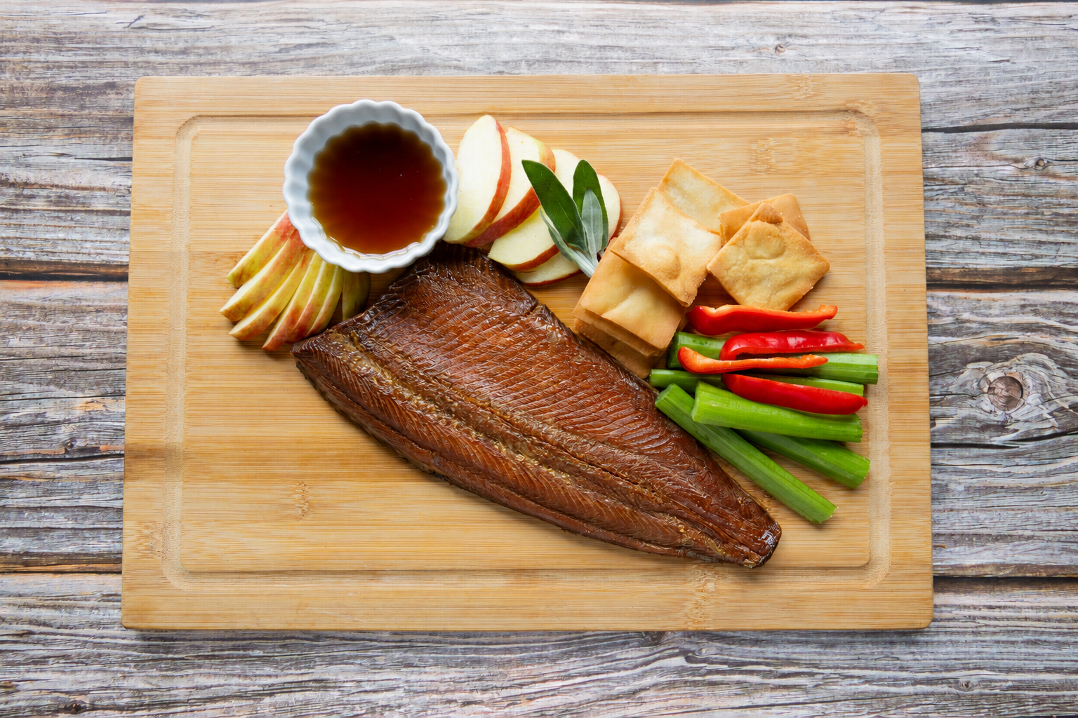 Sweet Hot Smoked Rainbow Trout Fillet
