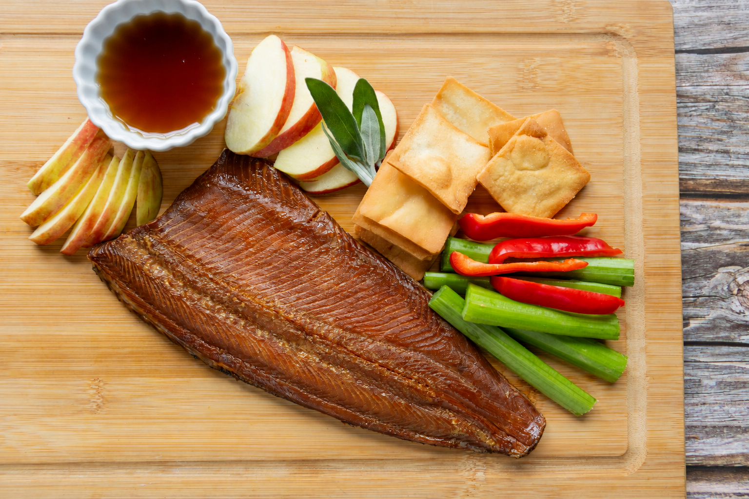 Sweet Hot Smoked Rainbow Trout Fillet