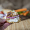 Smoked trout on cracker