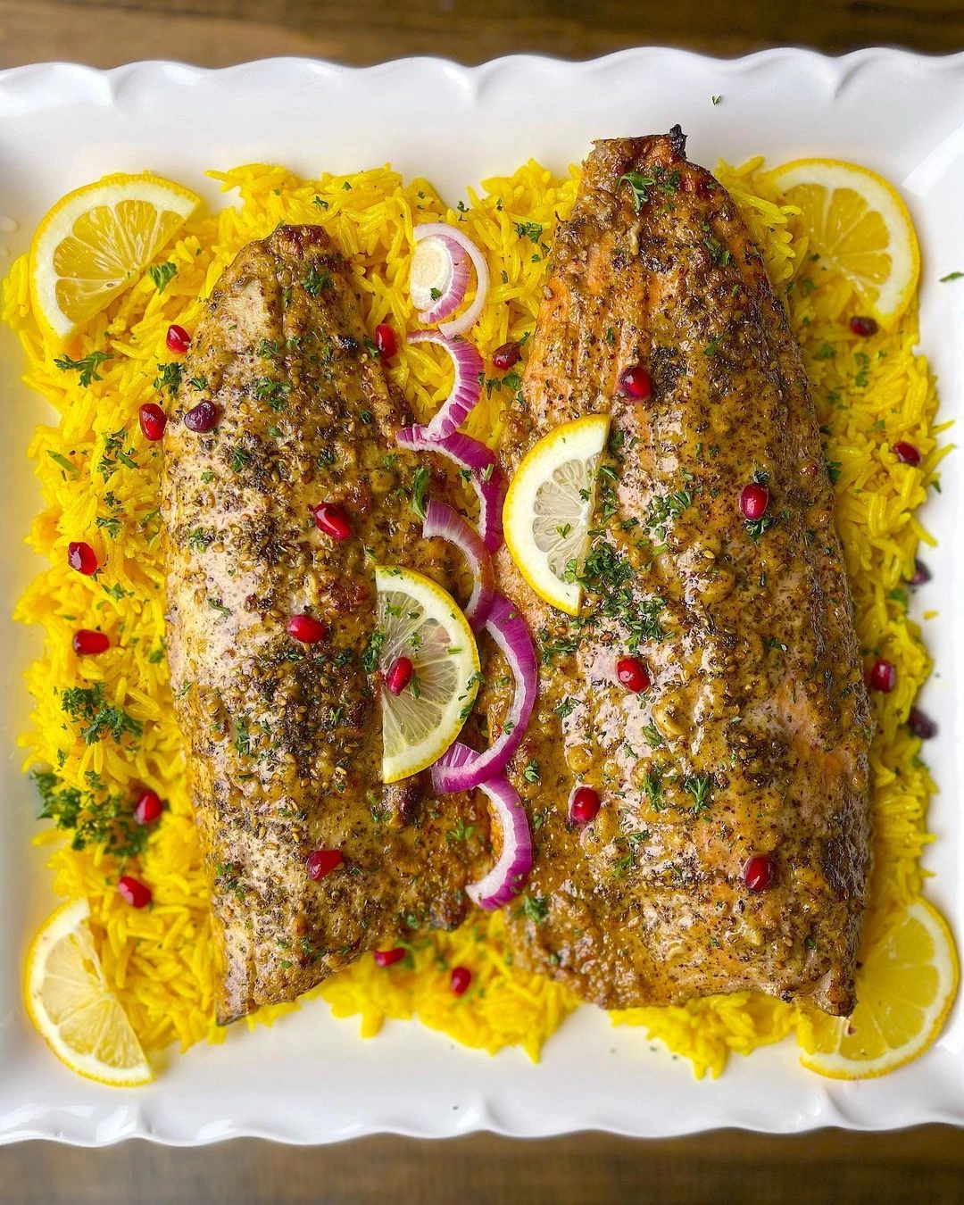 Middle-Eastern Spiced trout salmon pickerel recipe