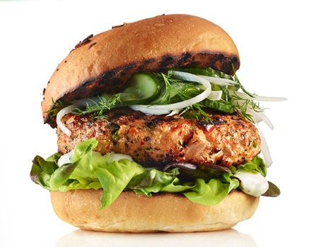 Smokey Trout or Char Burgers