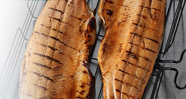 Grilled Maple-Glazed Rainbow Trout or Char