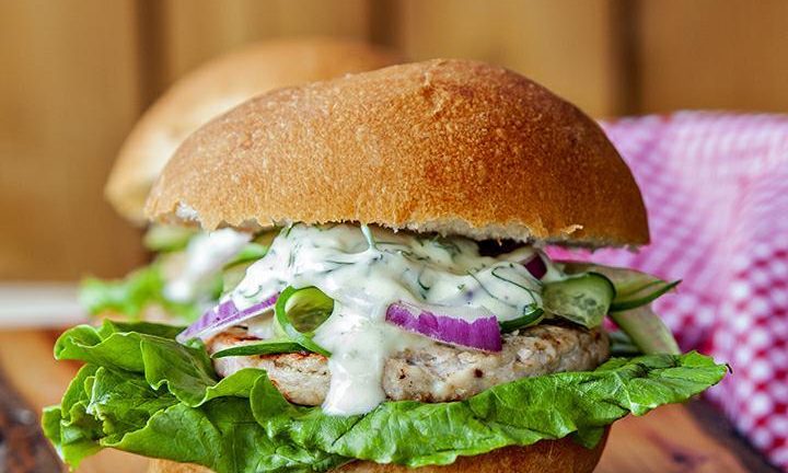 Dill Garlic Pickerel Burgers