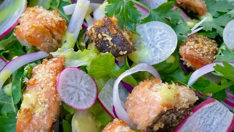 salmon radish salad