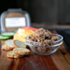Smoked salmon pate ginger soy