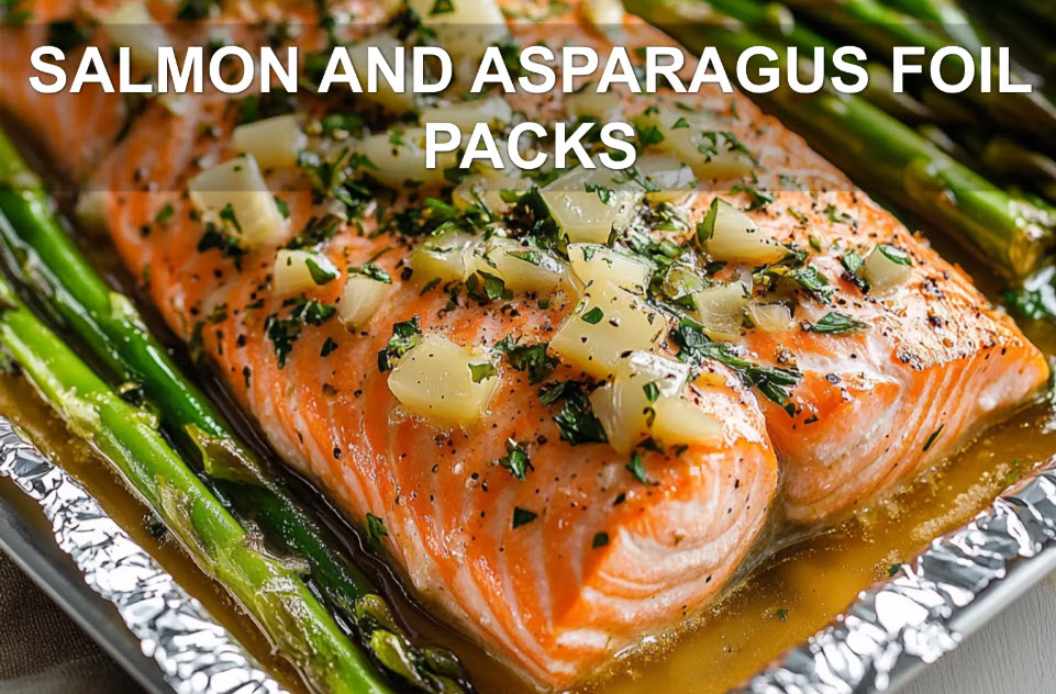 Atlantic salmon in foil