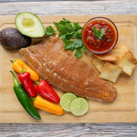 Mexican Taco Seasoned Smoked Rainbow Trout Fillet